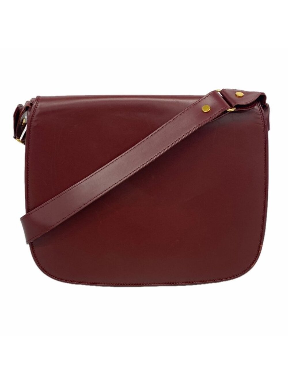 Cartier Shoulder Bag Must Leather Bordeaux Gold